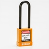 Safety Padlocks - Nylon Encased, Orange, KD - Keyed Differently, Nylon encased Steel, 75.00 mm, 6 Piece / Pack